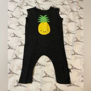 Whistle and flute one piece pineapple romper
